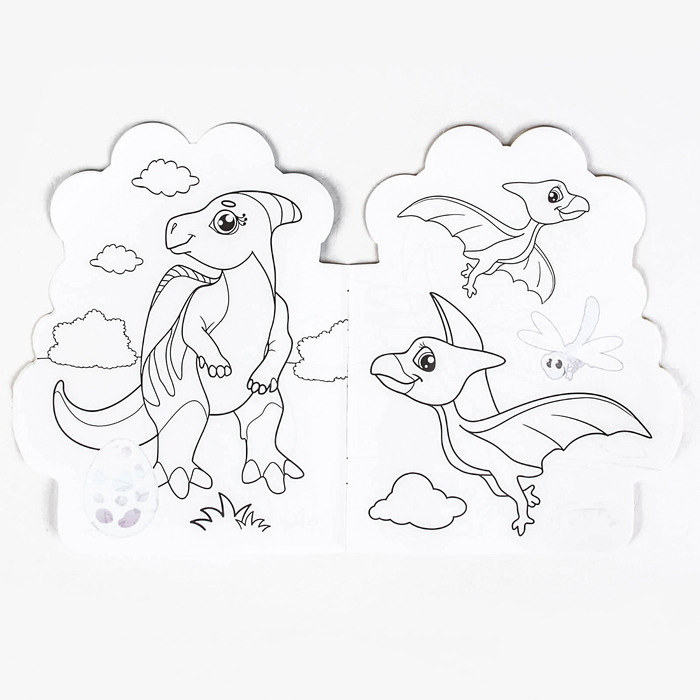 Набор раскрасок формовых с наклейками 7 шт 16 стр.