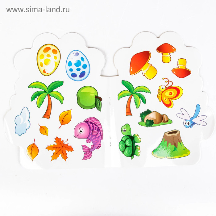 Набор раскрасок формовых с наклейками 7 шт 16 стр.