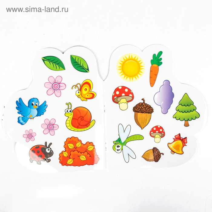 Набор раскрасок формовых с наклейками 7 шт 16 стр.