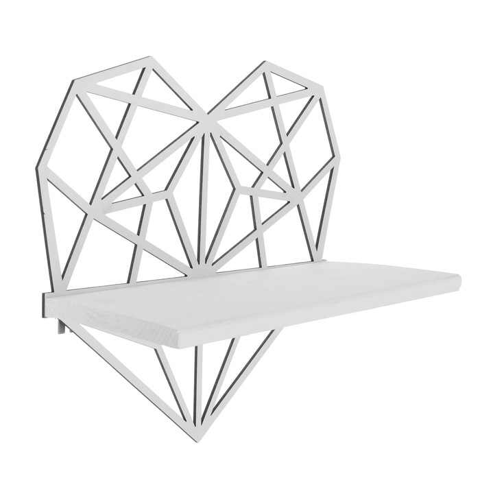 Набор фоторамка, полка на стену "Love"