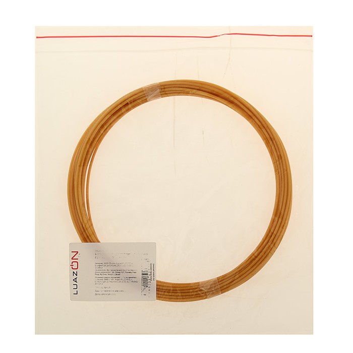 Пластик для 3D ручки LuazON PLA, для 3Д ручки, длина 10 м, золотистый