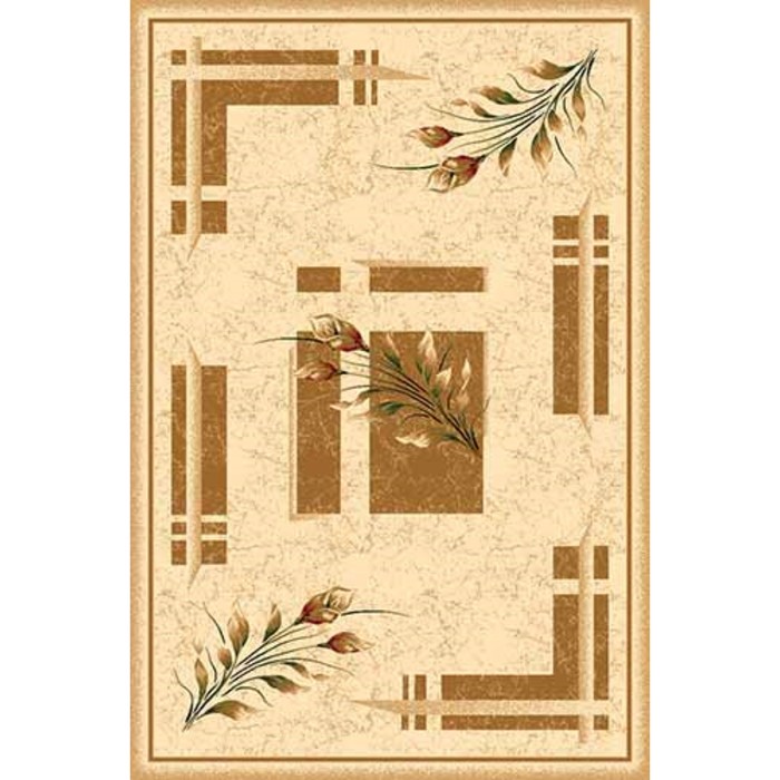 Ковер Heat-set DA VINCI 5442, 1 × 2 м, прямоугольный, CREAM