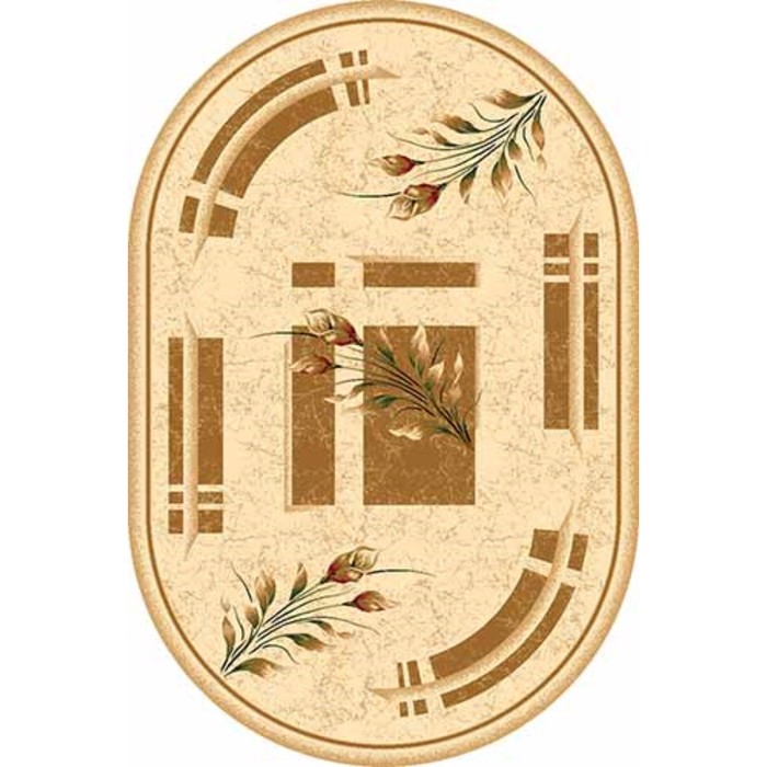 Ковер Heat-set DA VINCI 5442, 2,5 × 4 м, овал, CREAM