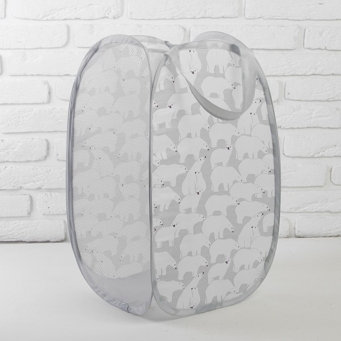 Корзина для игрушек "Белые мишки"