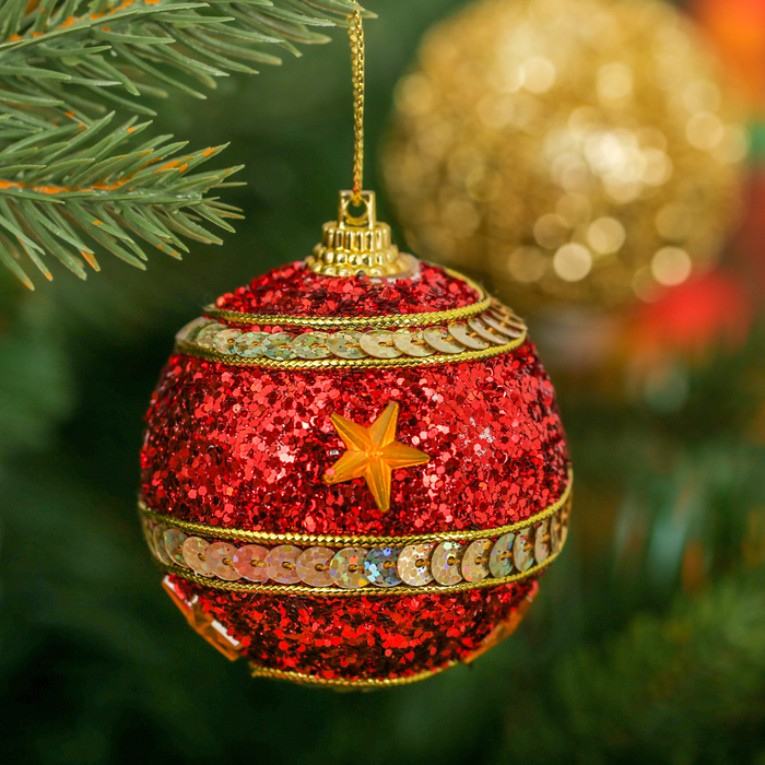 Набор снежный шар и ёлочные украшения "Свинка денег привезёт"