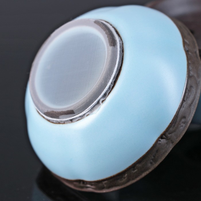 Набор чайный "Небесный", 9 предметов: чашка 70 мл, чахай 200 мл, чайник 200 мл, сито