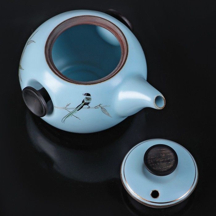 Набор чайный "Небесный", 9 предметов: чашка 70 мл, чахай 200 мл, чайник 200 мл, сито