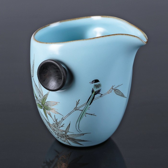 Набор чайный "Небесный", 9 предметов: чашка 70 мл, чахай 200 мл, чайник 200 мл, сито