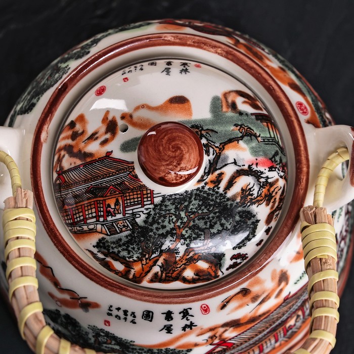 Чайник заварочный 600 мл "Пейзаж", с металлическим ситом