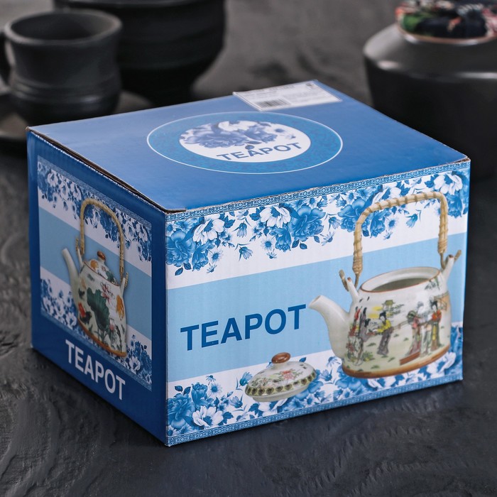 Чайник заварочный 600 мл "Пейзаж", с металлическим ситом