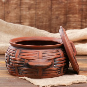 

Жаровня "Корзинка", красная глина, 2 л