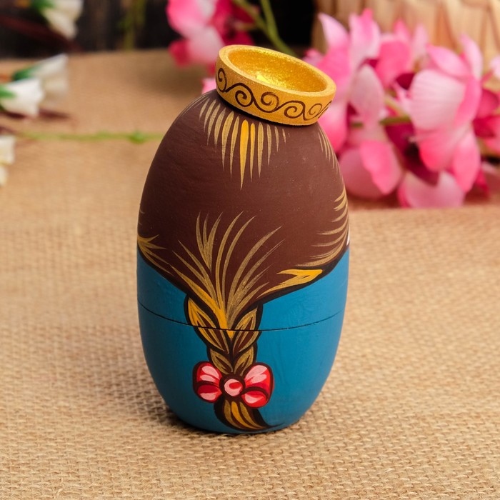 Шкатулка-матрёшка "Чаёвница", 10х7х4,5 см