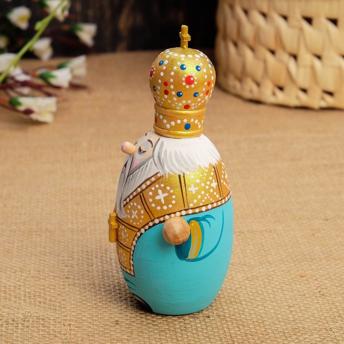 Шкатулка-матрёшка "Священник", 13,5х9х4,5 см