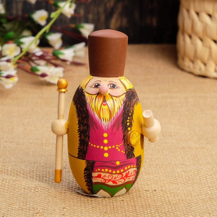 Шкатулка-матрёшка "Боярин", 12х8х4,5 см