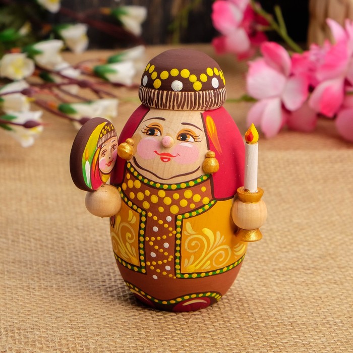 Шкатулка-матрёшка "Боярыня", 11х8х4,5 см