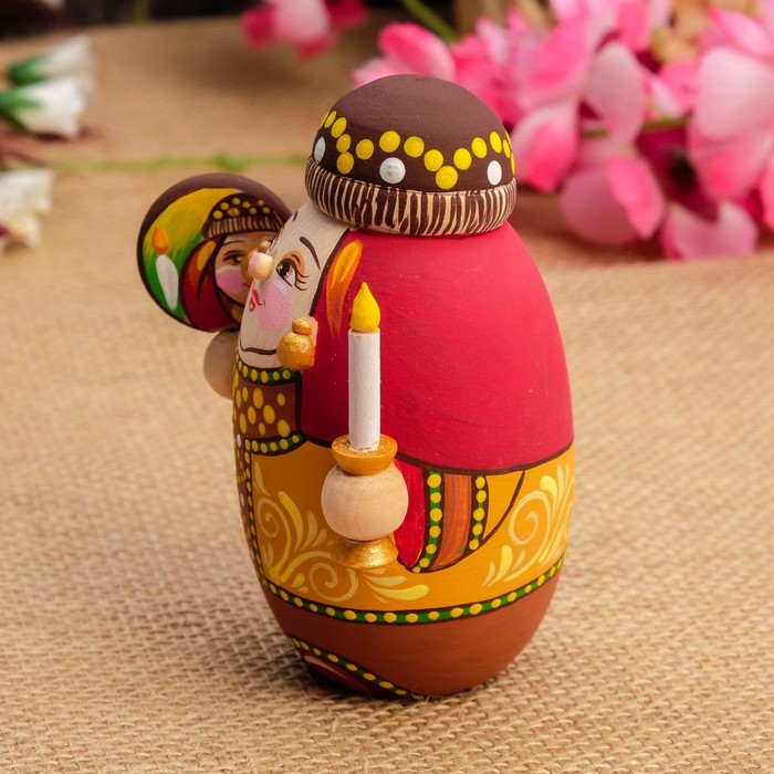 Шкатулка-матрёшка "Боярыня", 11х8х4,5 см