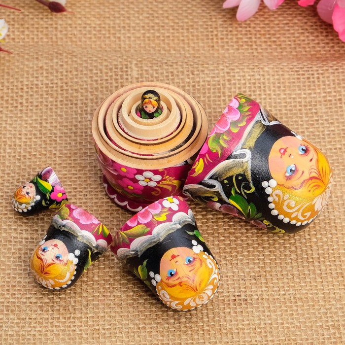 Матрёшка «Добрынка», под гжель, 5 кукольная, 11х6,5х5,5 см