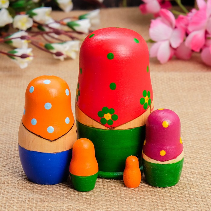 Матрёшка «Златоглава», с выжиганием, 5 кукольная, 11х6,5х5,5 см