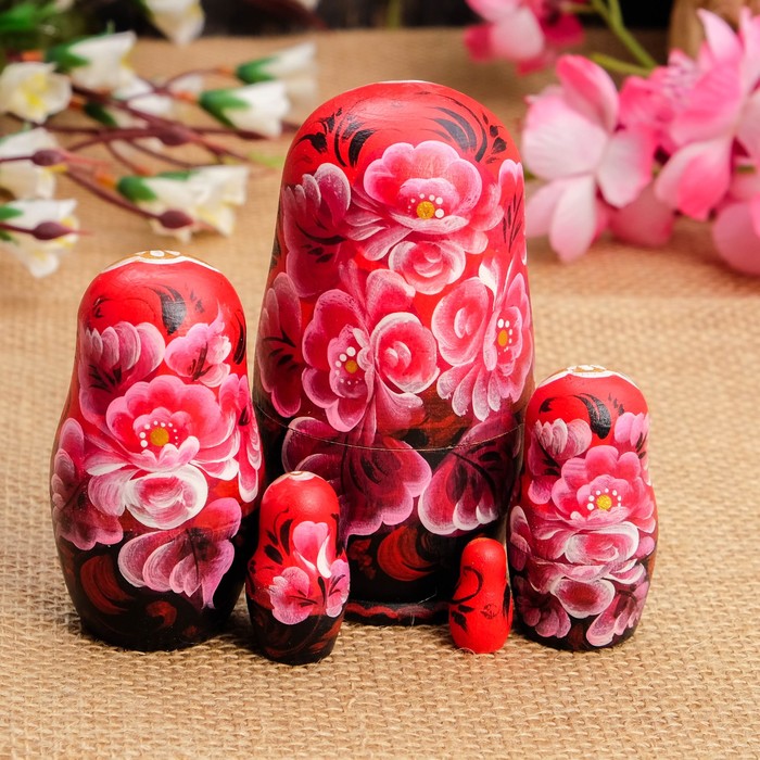 Матрёшка «Маруся», 5 кукольная, 11х6,5х5,5 см