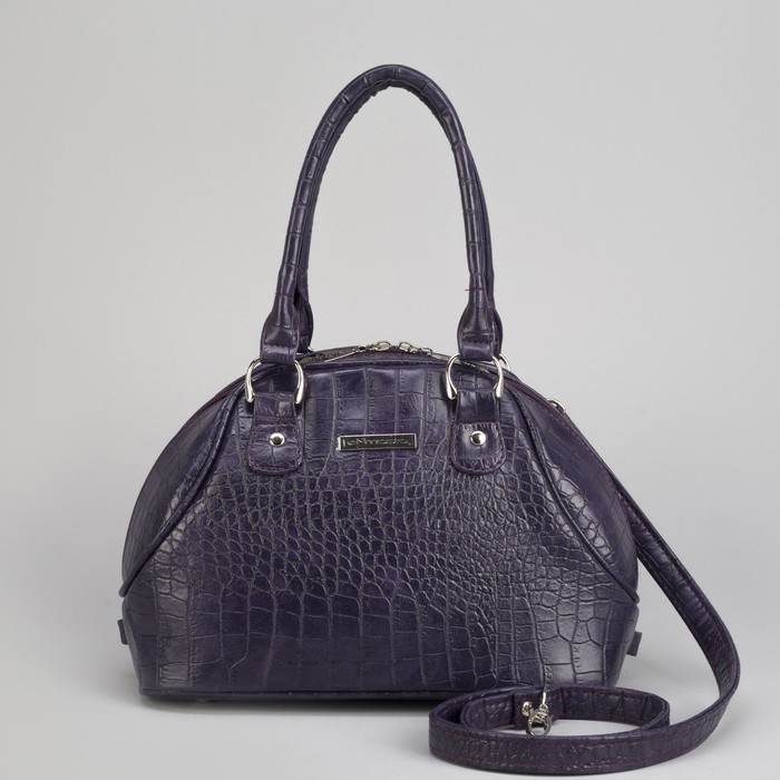 Сумка женская, отдел на молнии, наружный карман, цвет фиолетовый