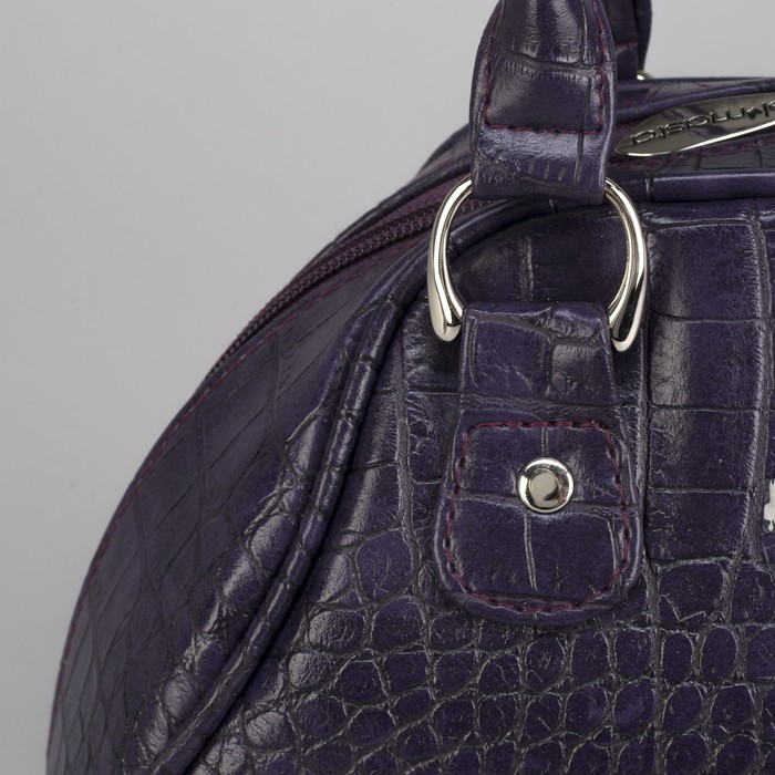 Сумка женская, отдел на молнии, наружный карман, цвет фиолетовый