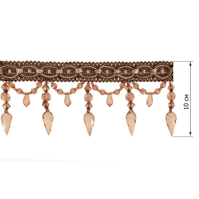 Бахрома в рулоне (20м), цвет коричневый