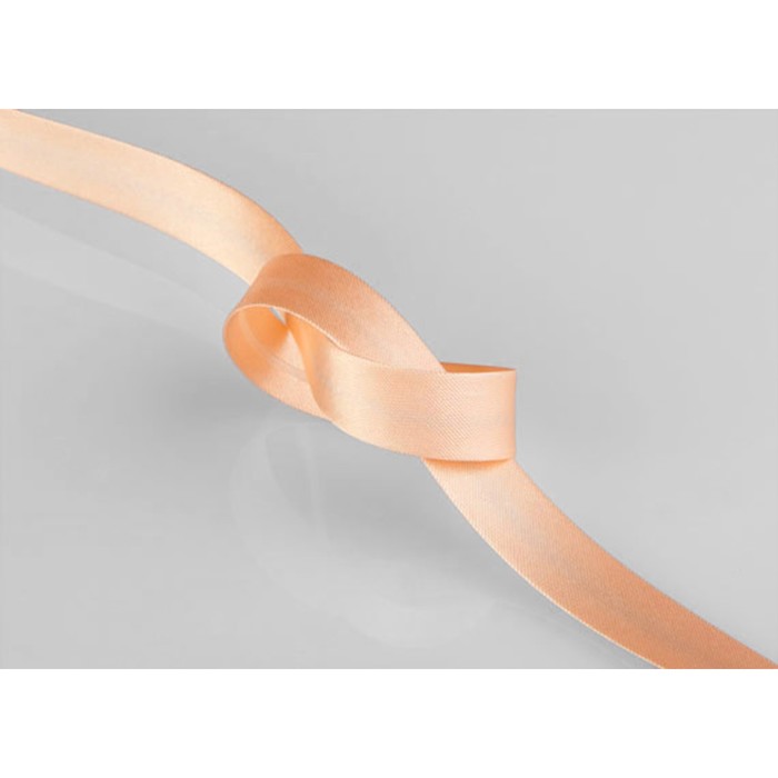 Бейка однотон в рулоне (131 м), ширина 15 мм, цвет персиковый