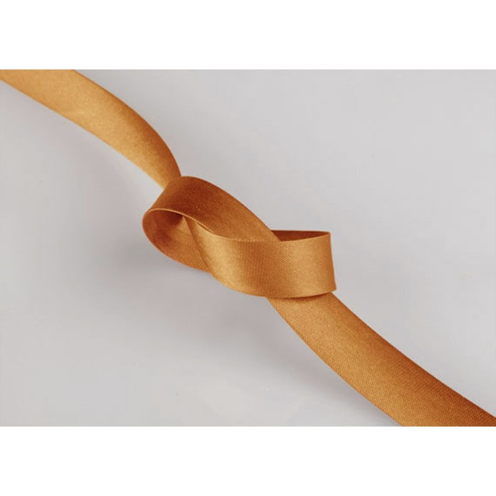Бейка однотон в рулоне (131 м), ширина 15 мм, цвет карамельный