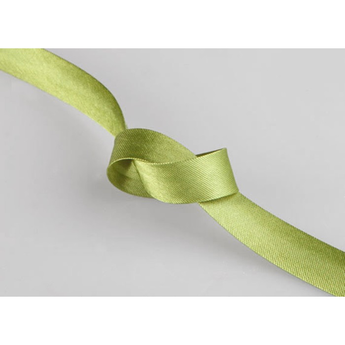 Бейка однотон в рулоне (131 м), ширина 15 мм, цвет светло-зелёный