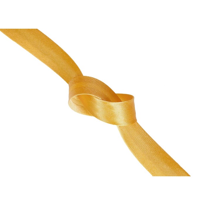 Бейка однотон в рулоне (131 м), ширина 15 мм, цвет ярко-жёлтый