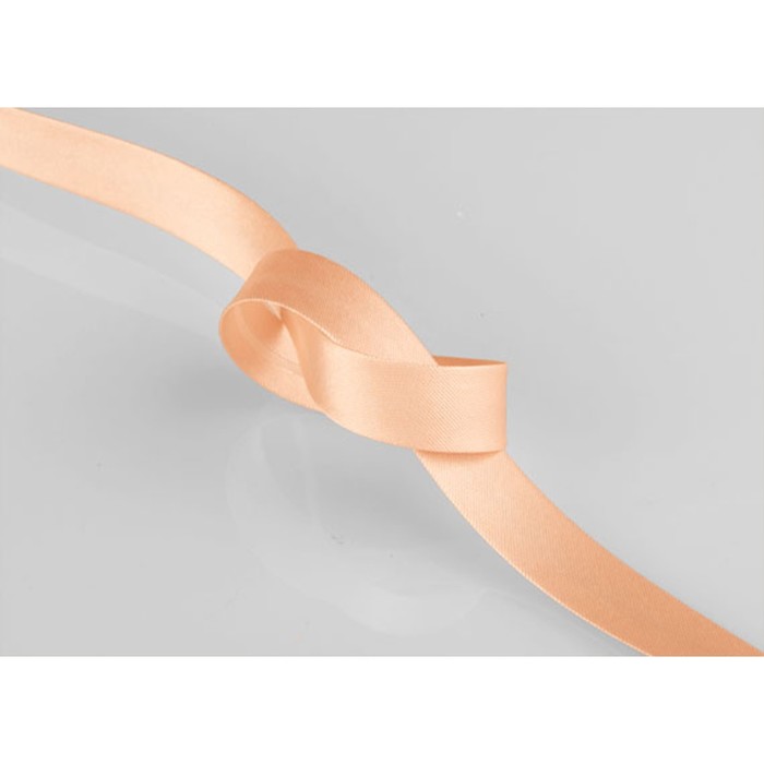 Бейка однотон в рулоне (131 м), ширина 15 мм, цвет персиковый