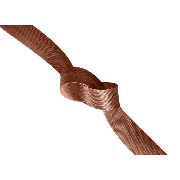 Бейка однотон в рулоне (131 м), ширина 15 мм, цвет коричневый