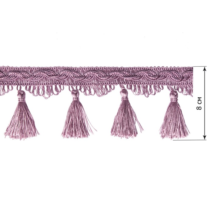 Бахрома в рулоне (25 м), цвет сиреневый