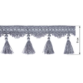 

Бахрома в рулоне, 25 м, цвет серый