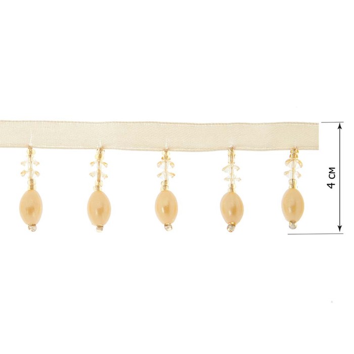 Бахрома в рулоне (25 м), цвет бежевый