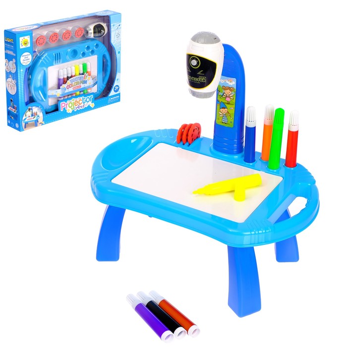 Проектор "Космос" 4 слайдера, 8 фламастеров с ножками