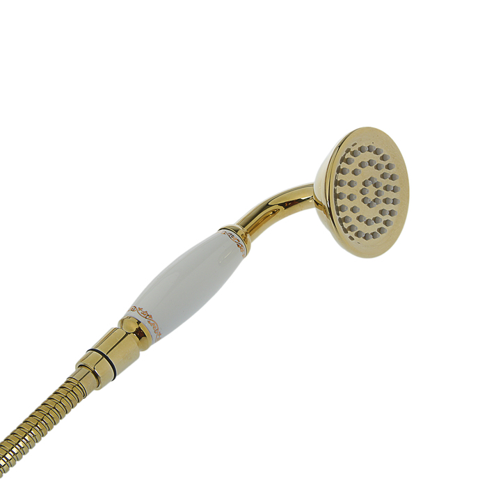 Душевая система Accoona A83105W, с тропическим душем, однорычажная, латунь, цвет золото