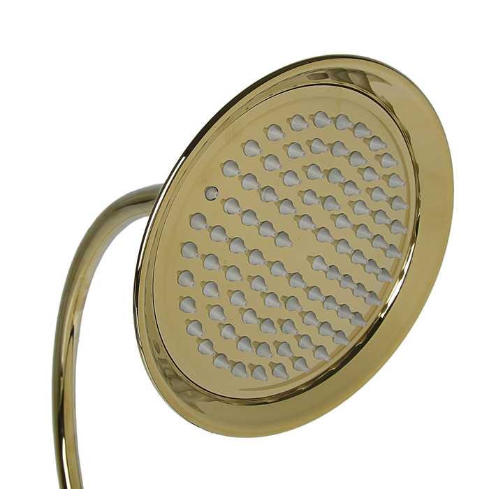 Душевая система Accoona A83105W, с тропическим душем, однорычажная, латунь, цвет золото