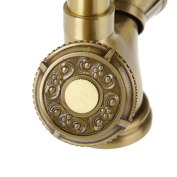 Cмеситель для раковины Accoona A90102, двухрычажный, латунь