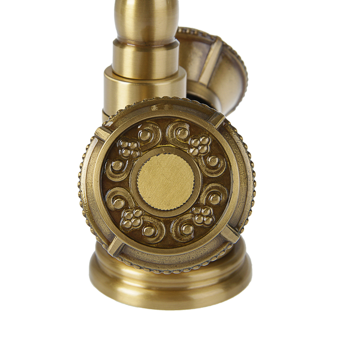 Cмеситель для кухни Accoona A54102, двухрычажный, латунь