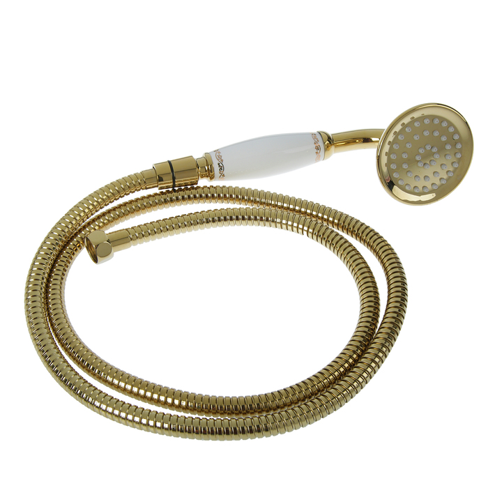 Cмеситель для ванны Accoona A71105W, излив 350 мм, двухрычажный, латунь, цвет золото