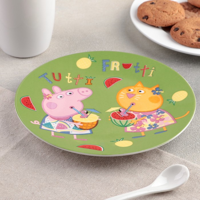 Тарелка 19 см "Свинка Пеппа. Фрукты"