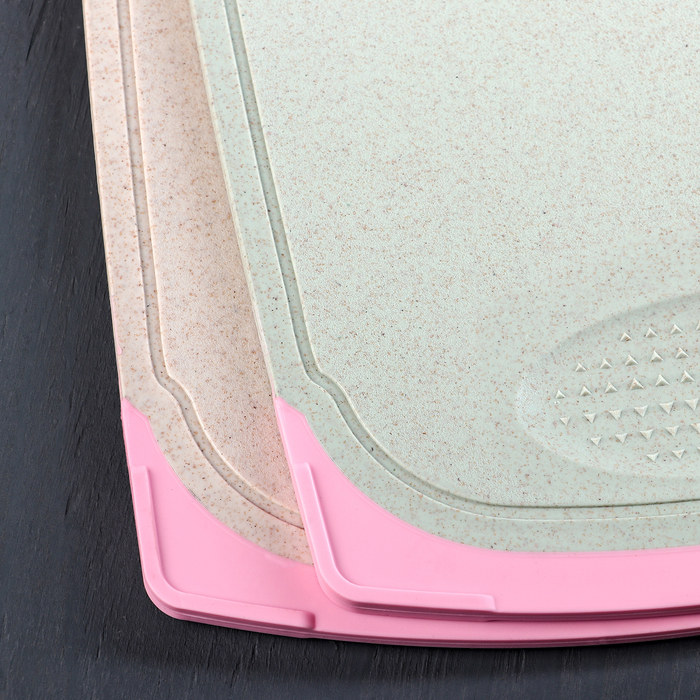 Доска разделочная с теркой 35,5х21 см, Цвет МИКС