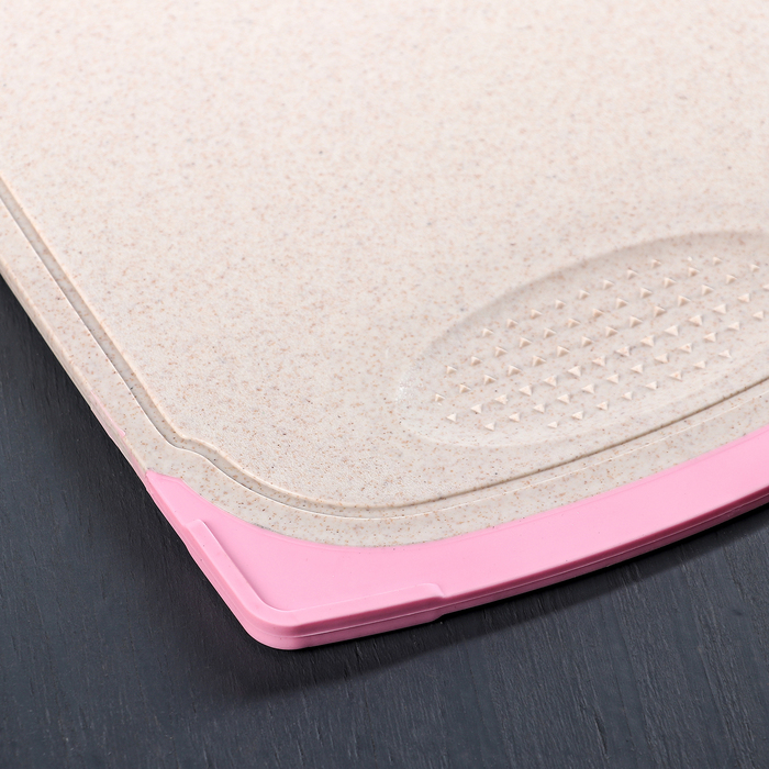 Доска разделочная с теркой 35,5х21 см, Цвет МИКС