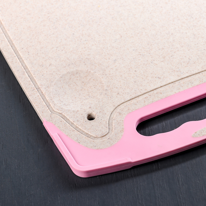 Доска разделочная с теркой 35,5х21 см, Цвет МИКС