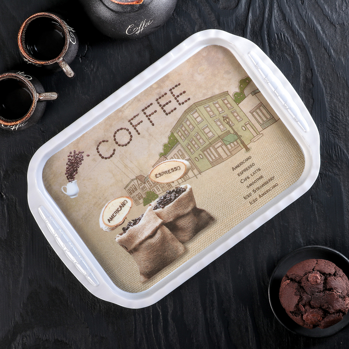 Поднос прямоугольный "Донита", цвет МИКС