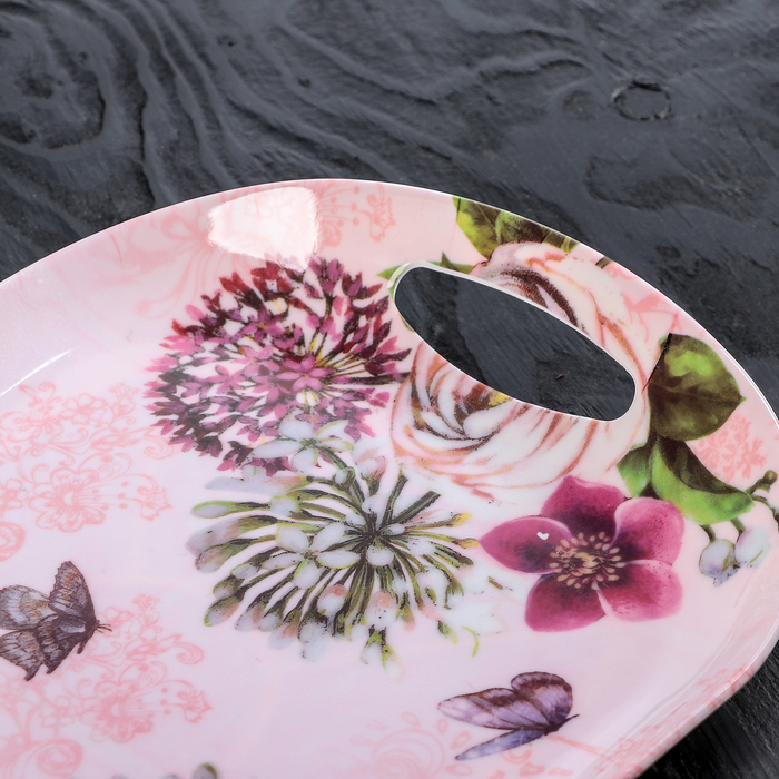 Поднос овальный "Бодрое утро", цвета МИКС