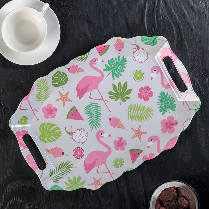 Поднос "Фламинго", цвет МИКС