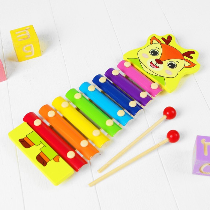 Музыкальная игрушка "Металлофон. Олень", 8 тонов