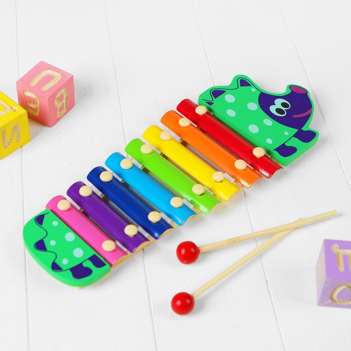 Музыкальная игрушка "Металлофон. Ёжик", 8 тонов